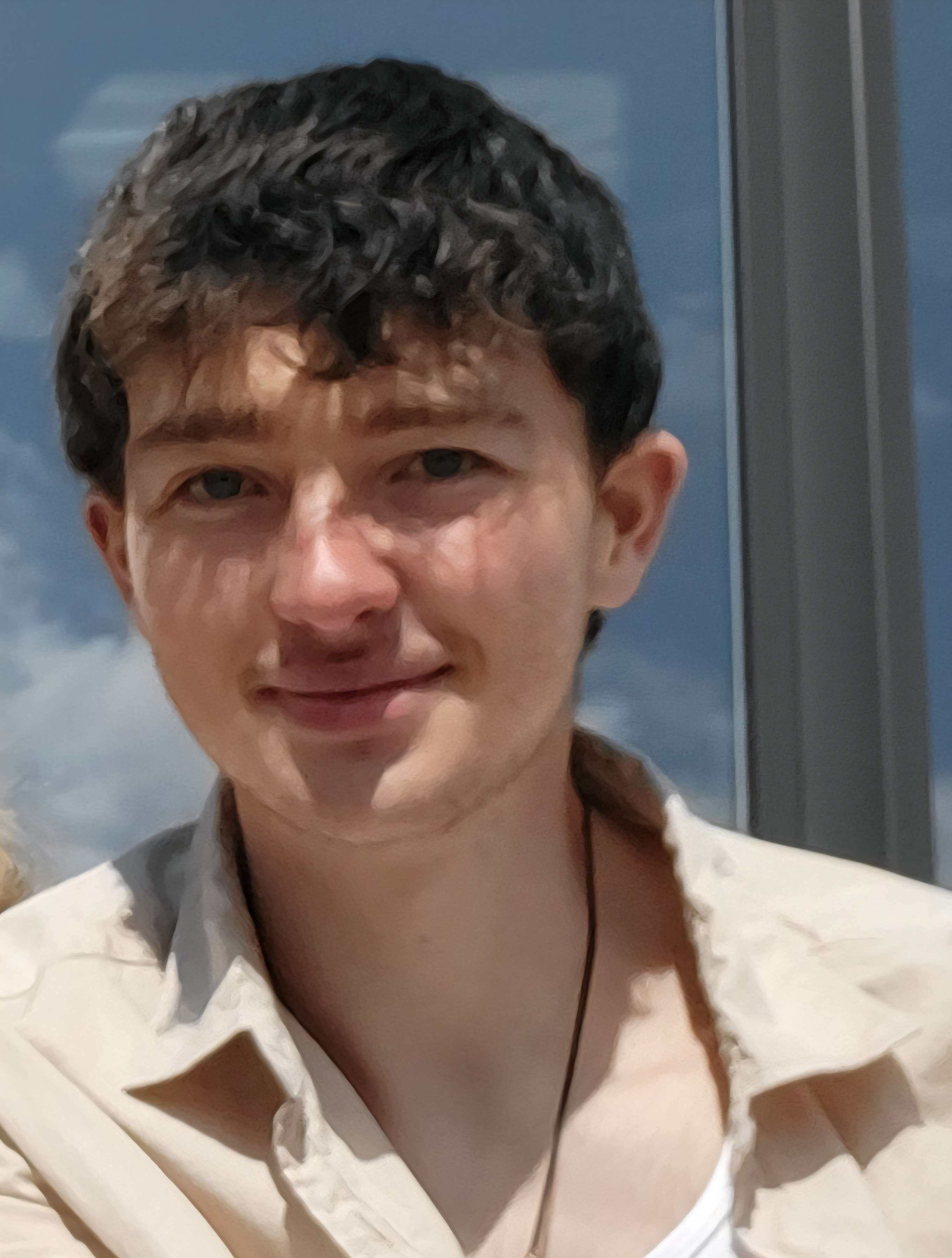 John Paille, 19 ans, étudiant et promeneur de chiens professionnel à Plouguin avec son beagle Spike